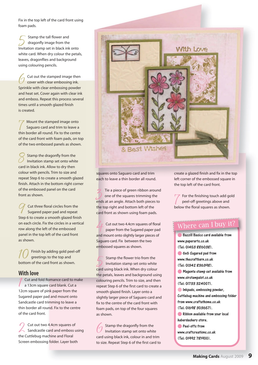 Making Cards & Papercraft Preview Pages