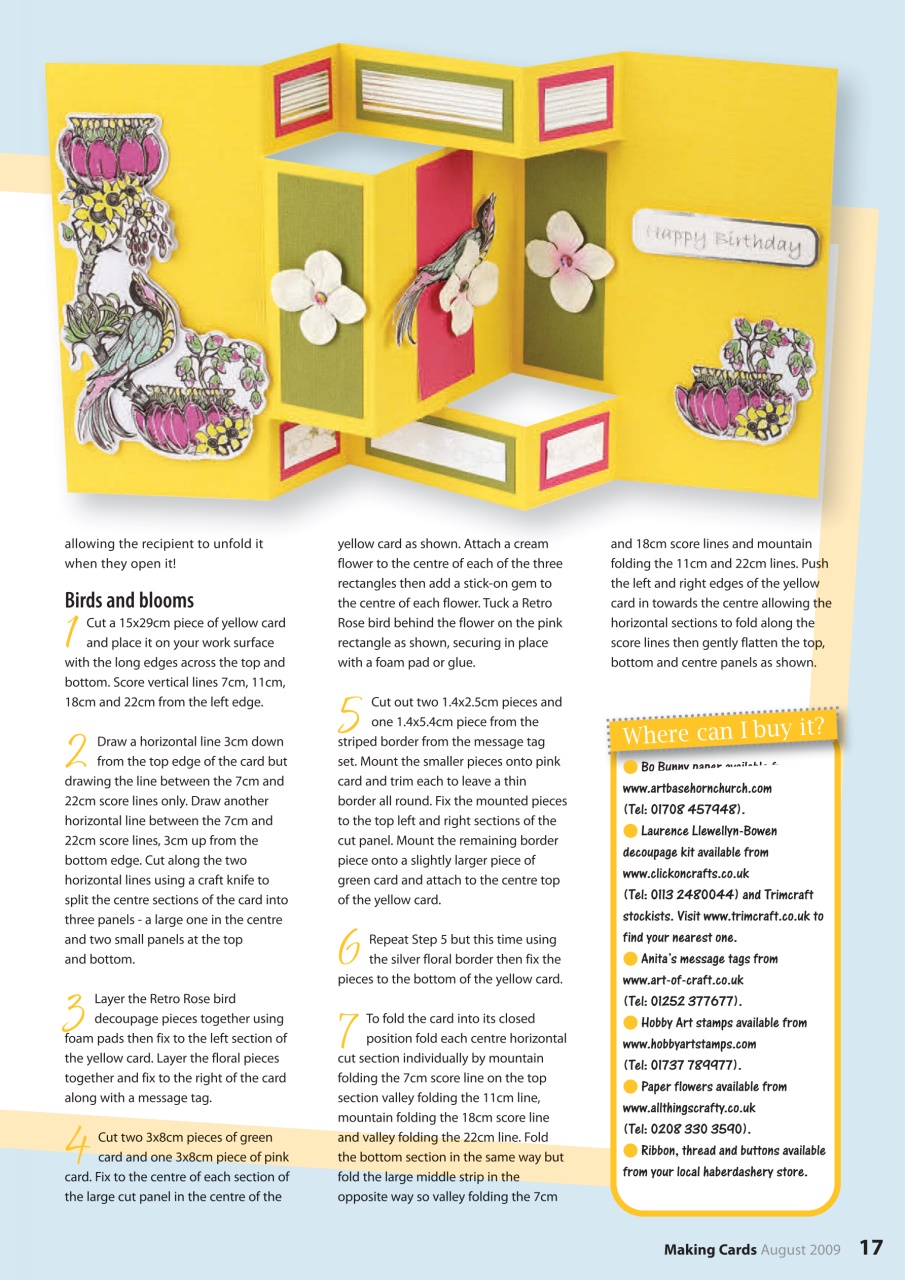 Making Cards & Papercraft Preview Pages