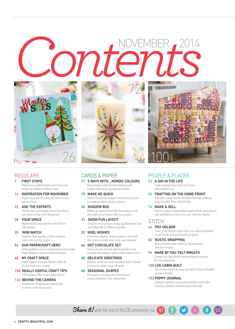 Crafts Beautiful Preview Pages