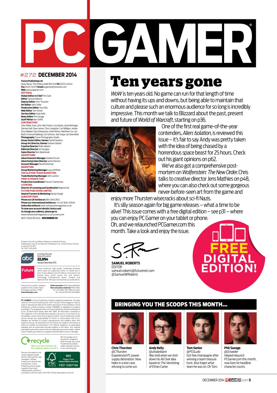 PC Gamer (UK Edition) Preview Pages