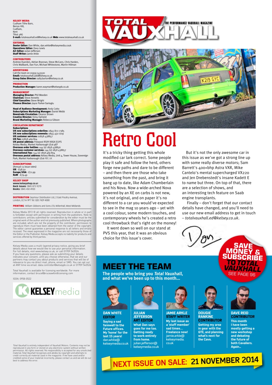 Performance Vauxhall Preview Pages