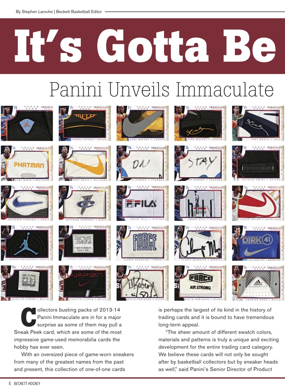 Beckett Basketball Magazine Preview Pages
