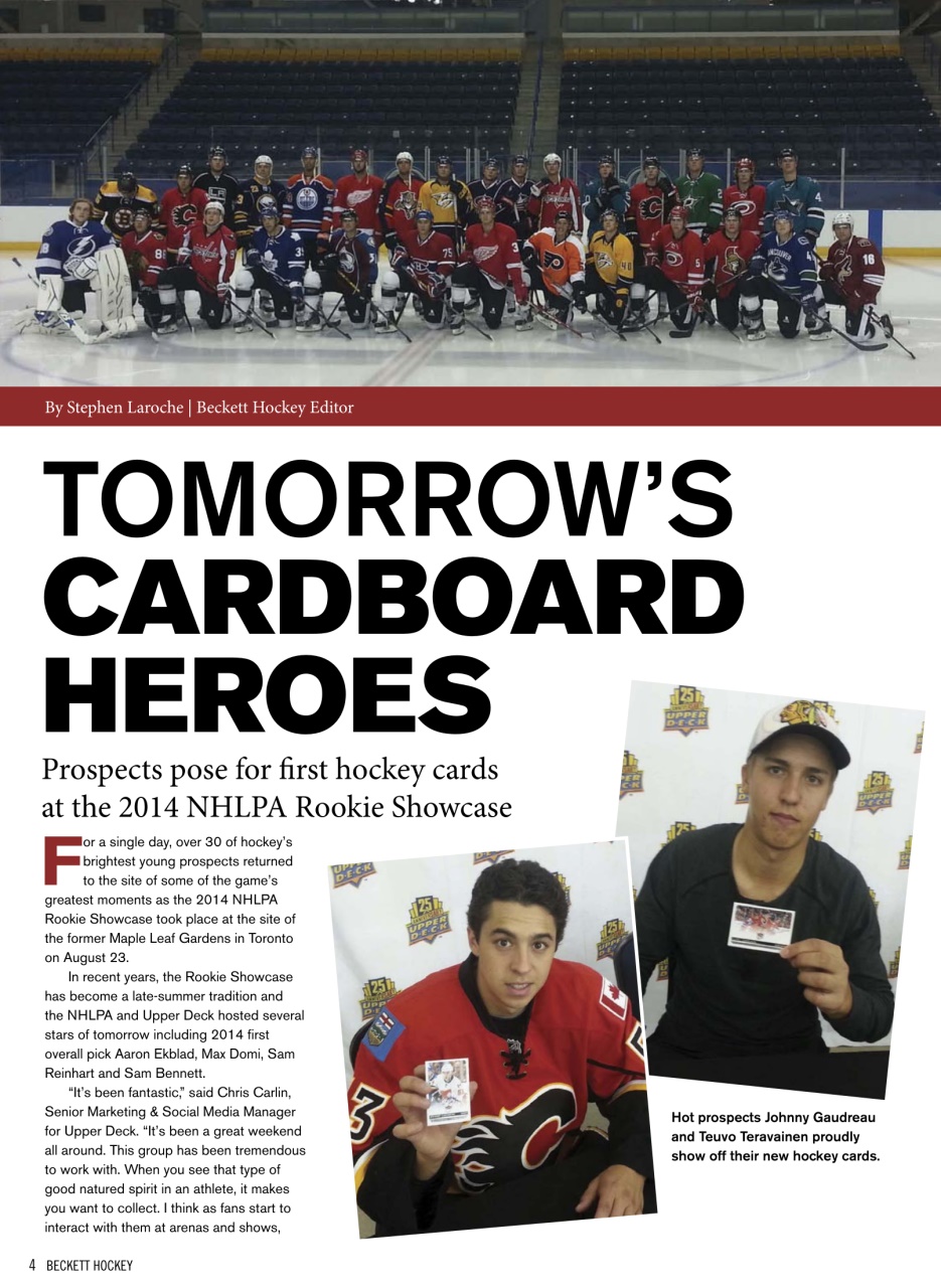 Beckett Hockey Magazine Preview Pages
