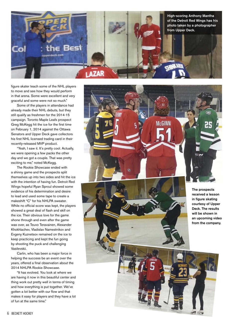 Beckett Hockey Magazine Preview Pages