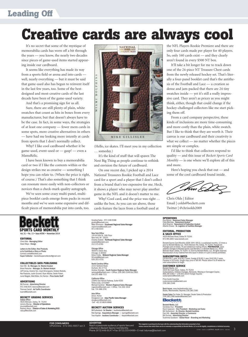 Sports Card Monthly Magazine Preview Pages