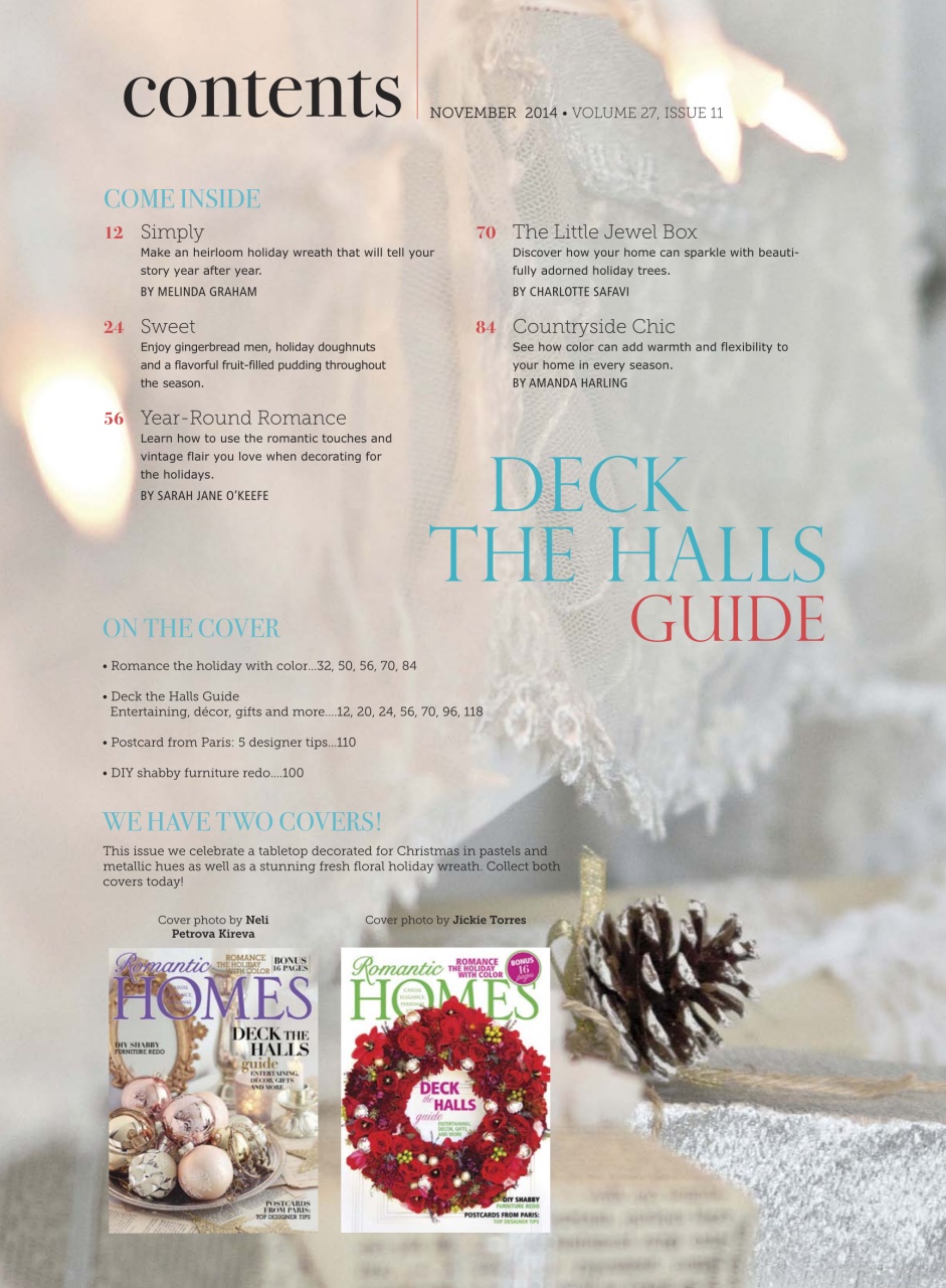 Romantic Homes Preview Pages