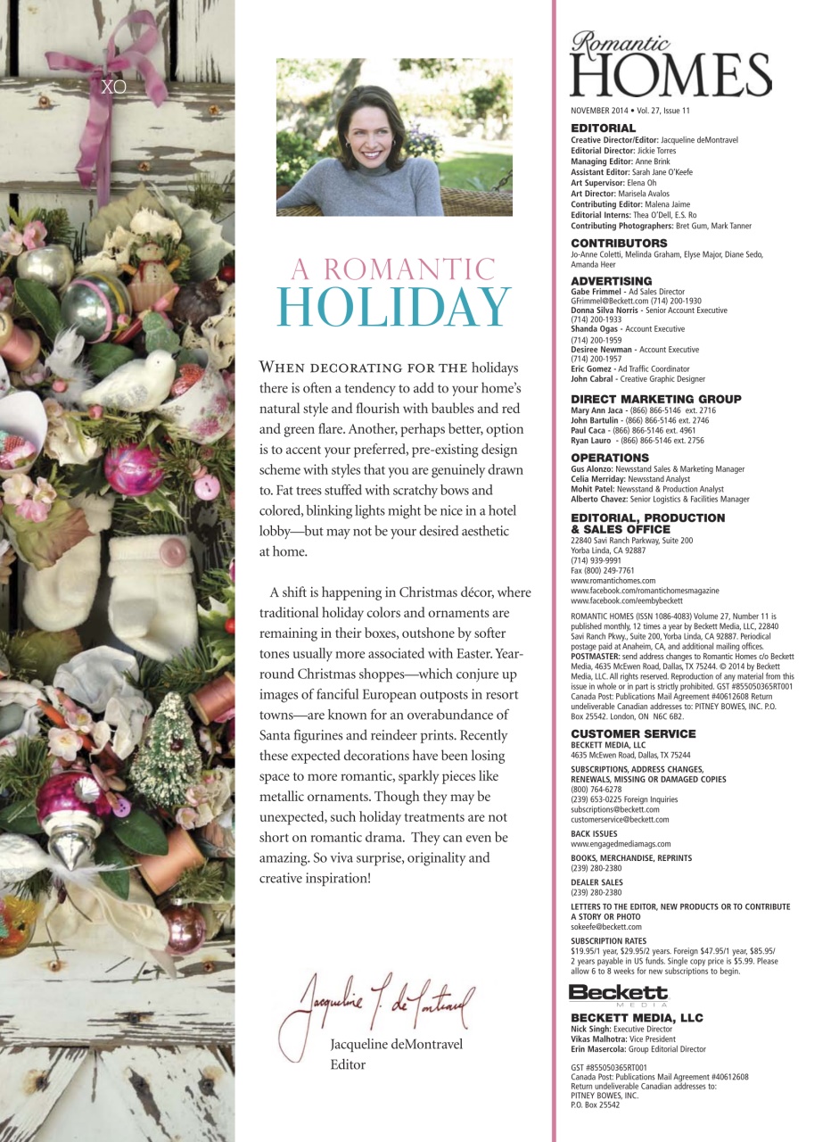 Romantic Homes Preview Pages