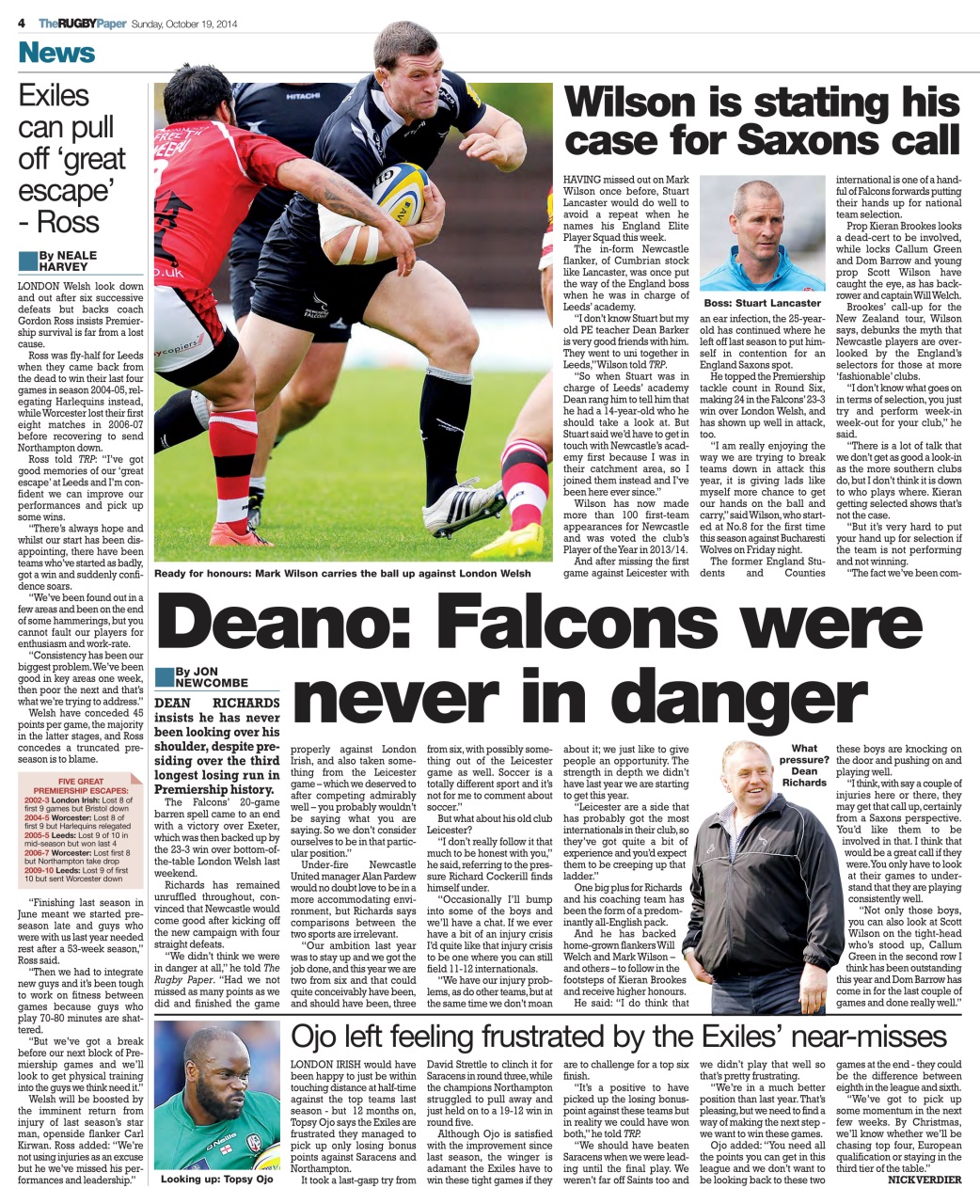 The Rugby Paper Preview Pages