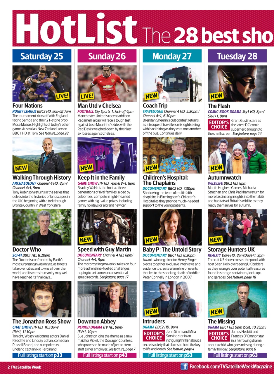 TV & Satellite Week Preview Pages