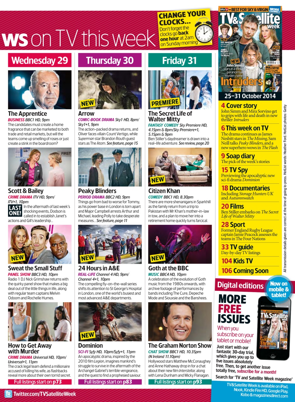 TV & Satellite Week Preview Pages