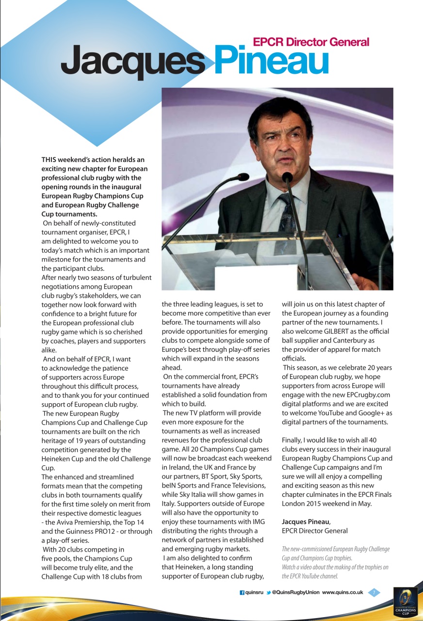 Harlequins Preview Pages