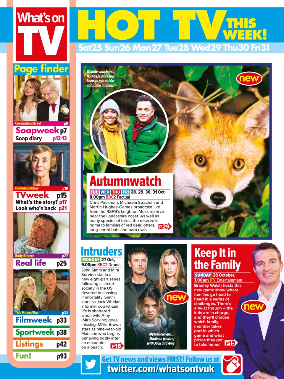 What's on TV Preview Pages