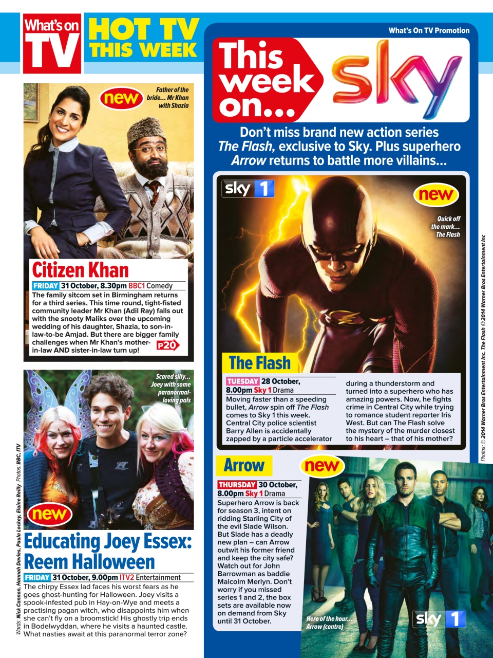 What's on TV Preview Pages