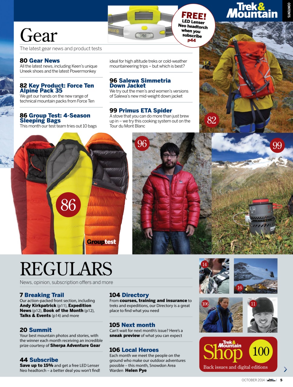 Trek & Mountain Magazine Preview Pages