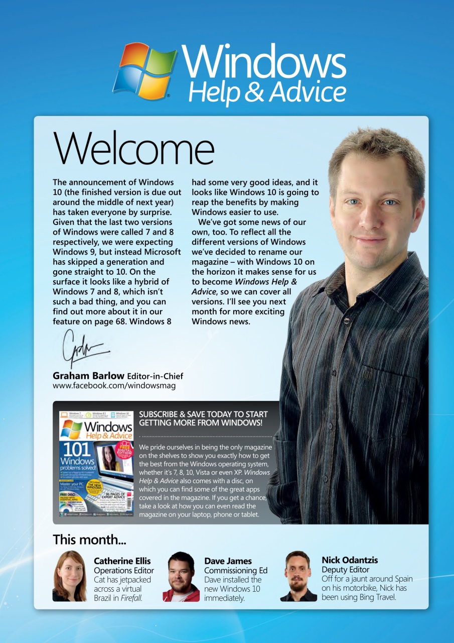 Windows Help & Advice Preview Pages