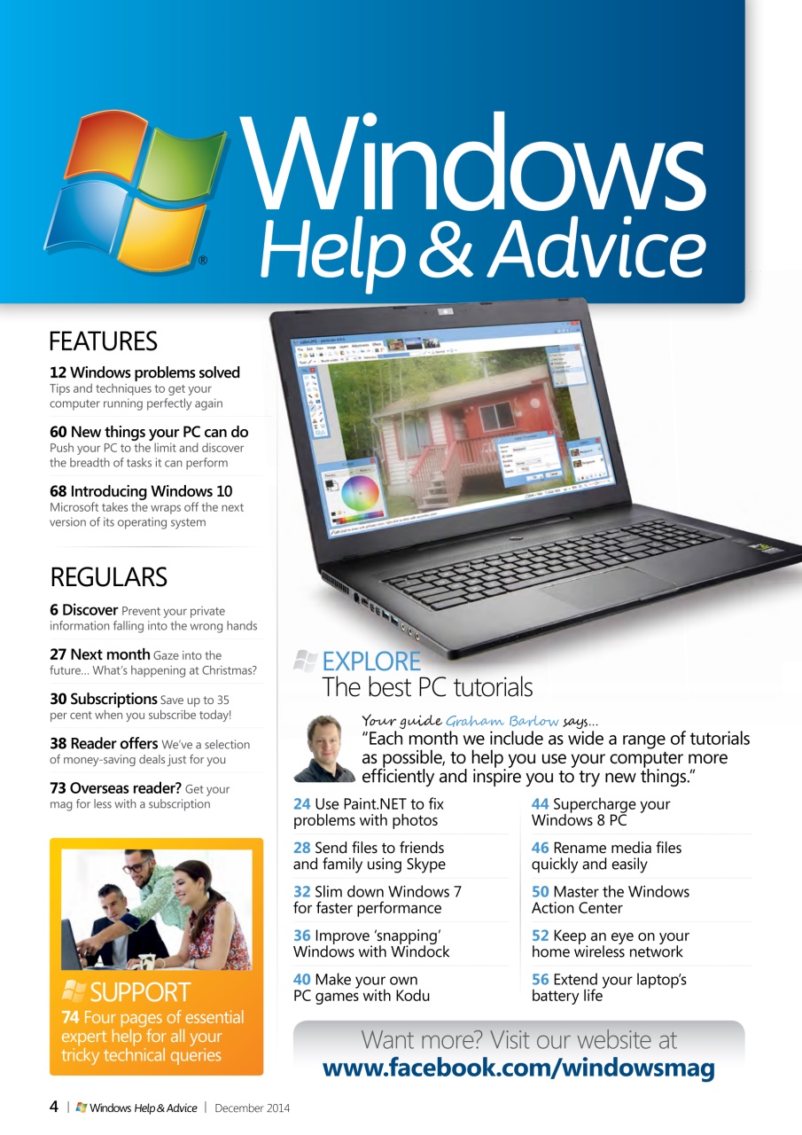 Windows Help & Advice Preview Pages
