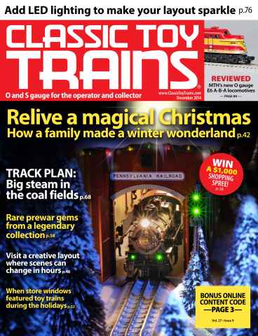 Classic Toy Trains issue December 2014
