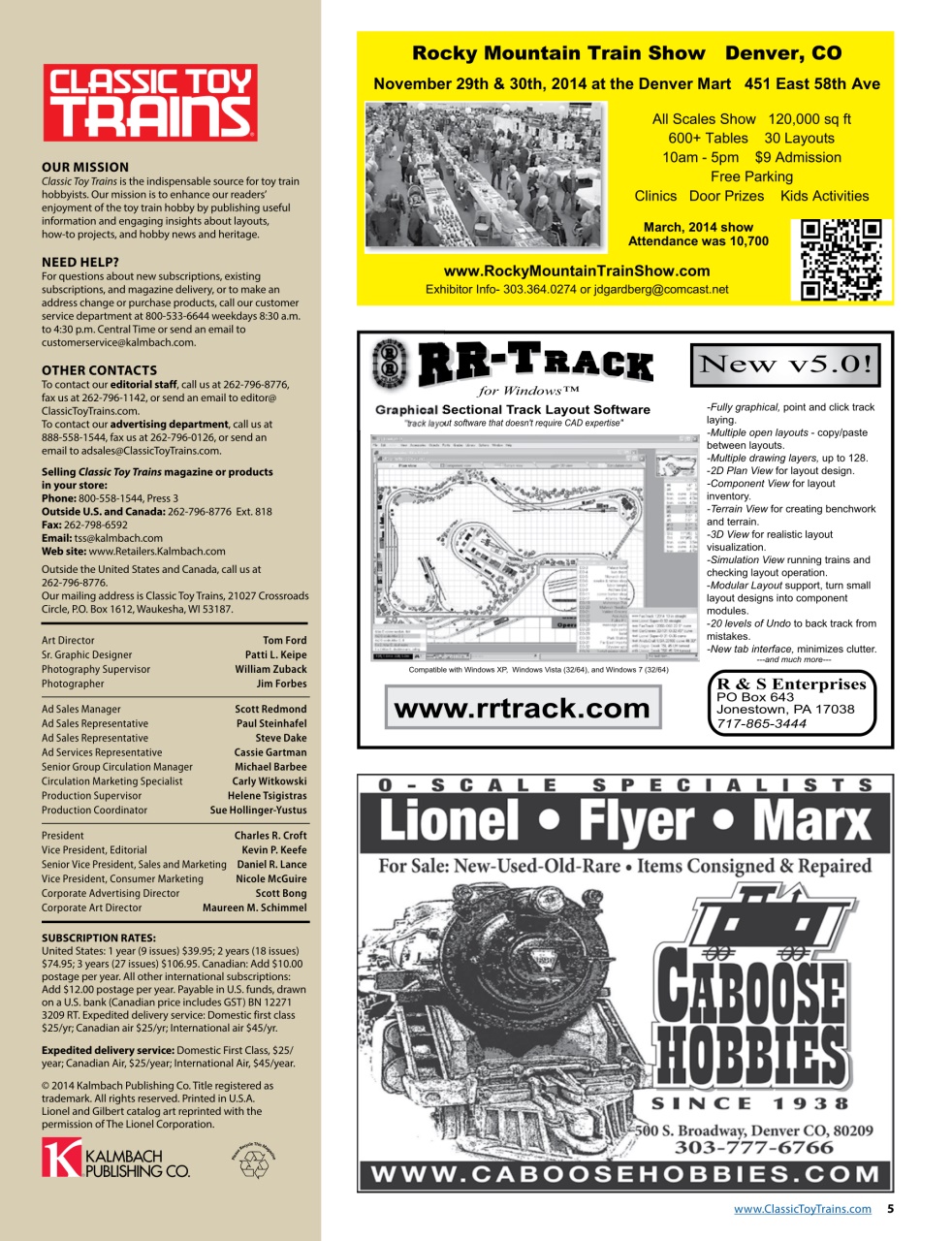 Classic Toy Trains Preview Pages