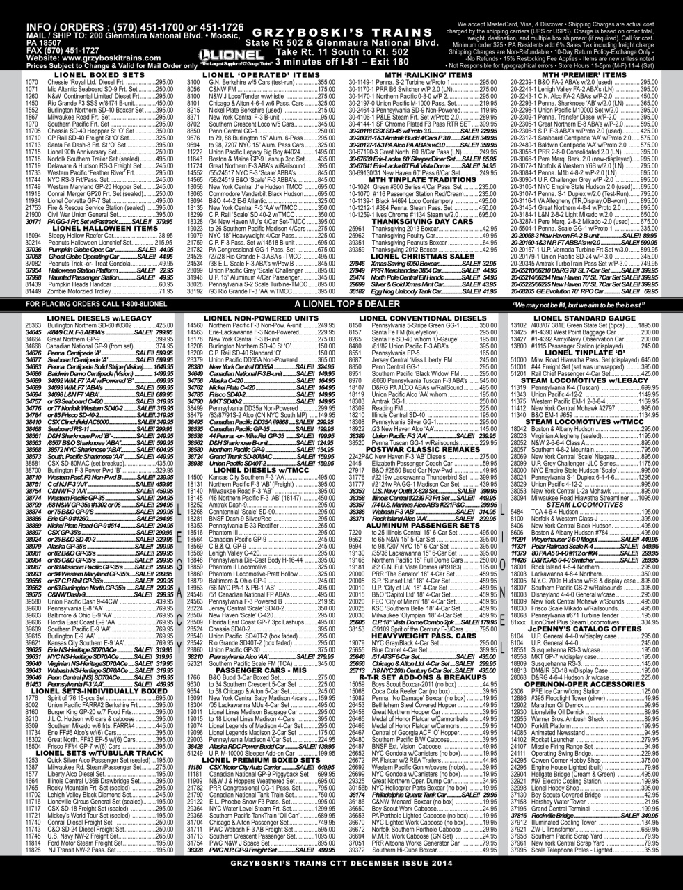 Classic Toy Trains Preview Pages