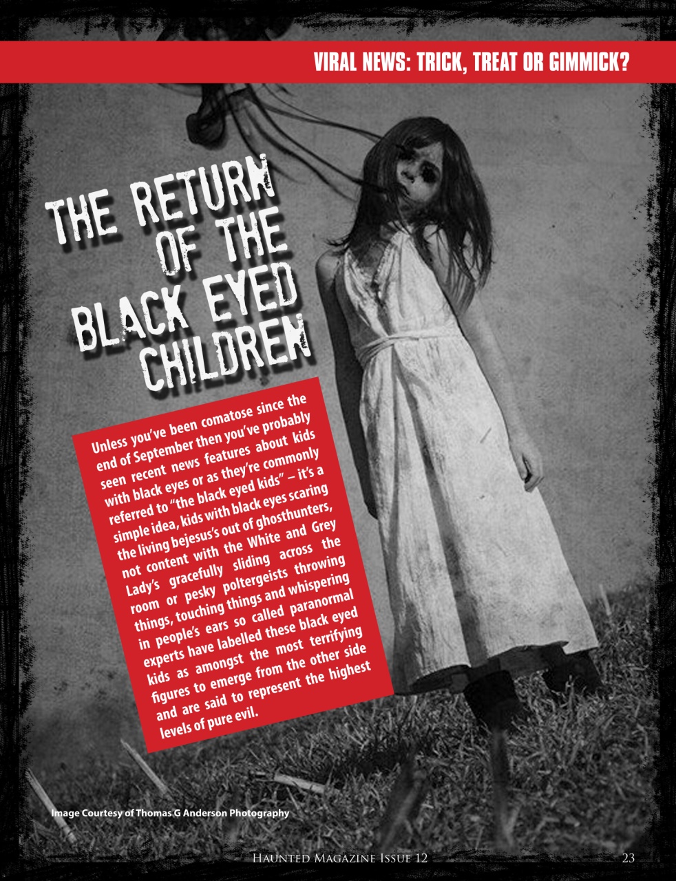 Haunted Magazine Preview Pages