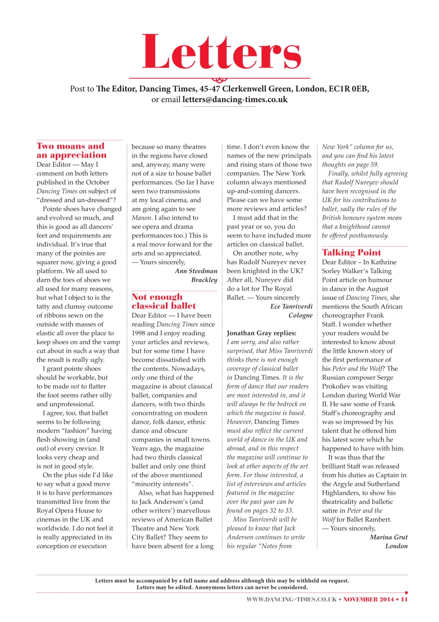 Dancing Times Preview Pages