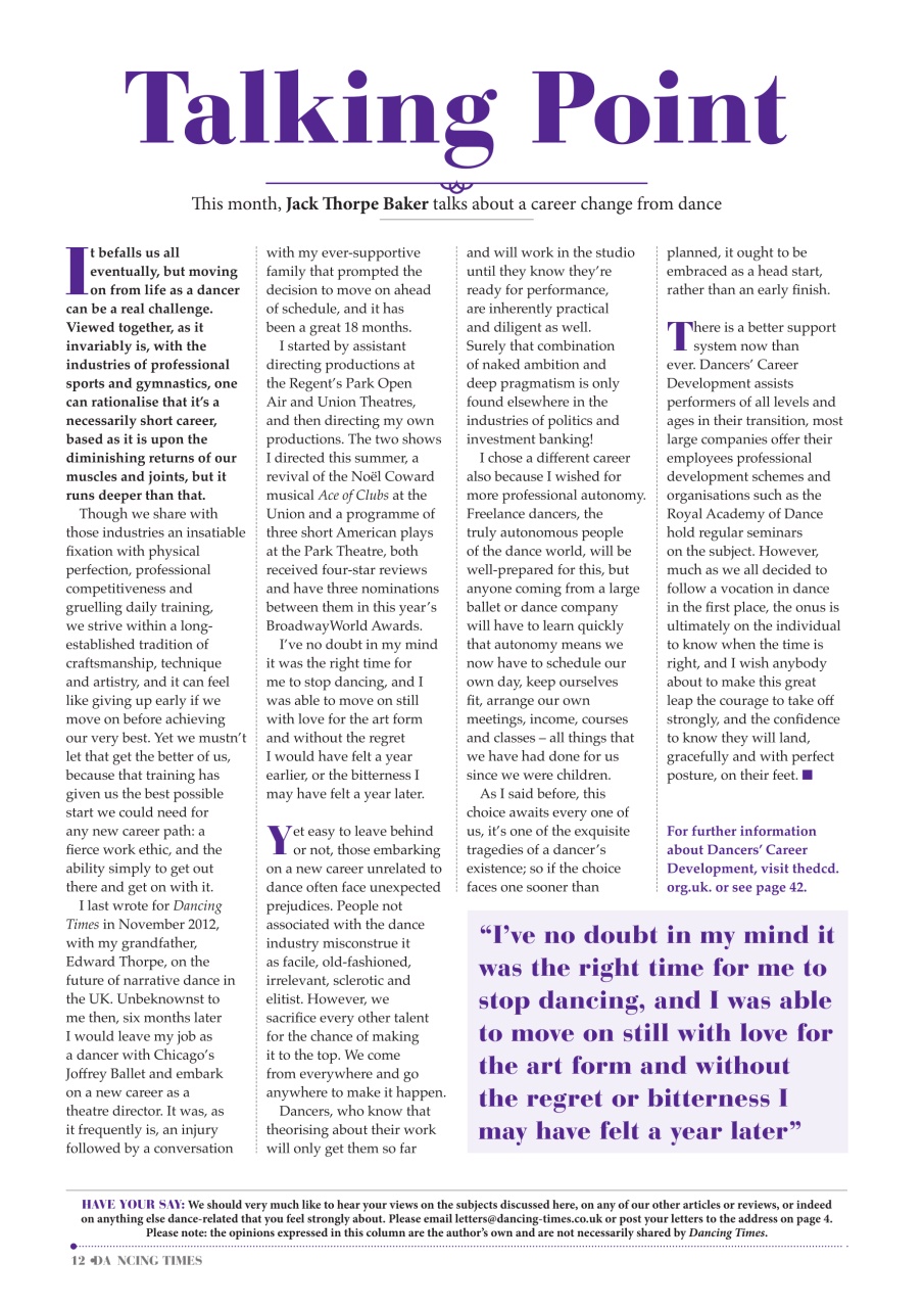 Dancing Times Preview Pages