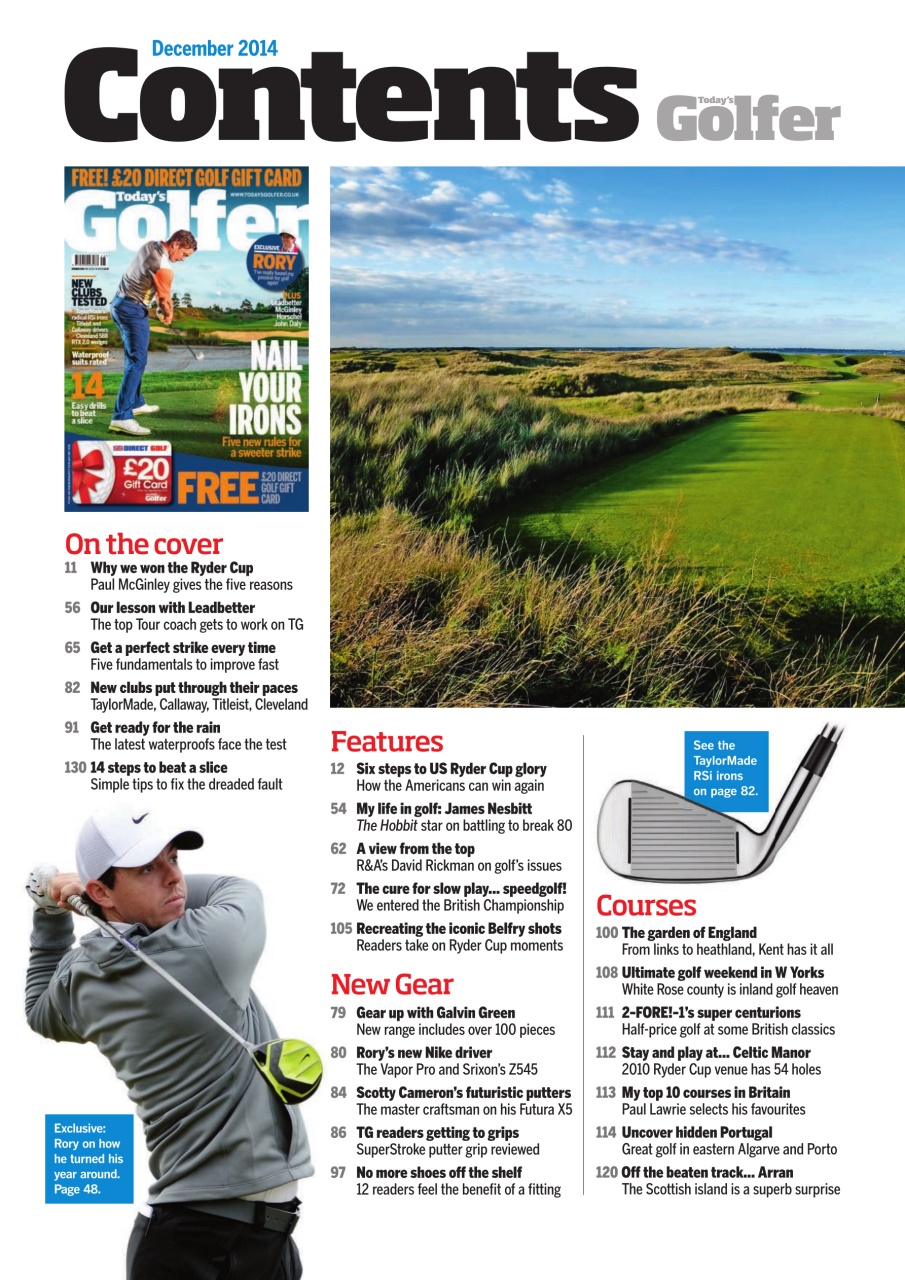 Today's Golfer Preview Pages