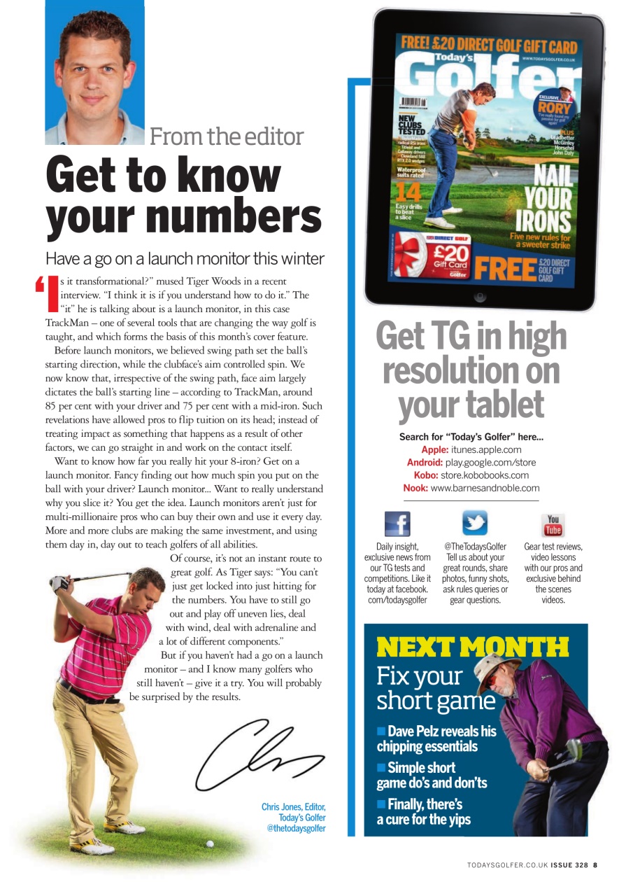Today's Golfer Preview Pages
