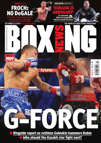 Boxing News issue October 21 2014