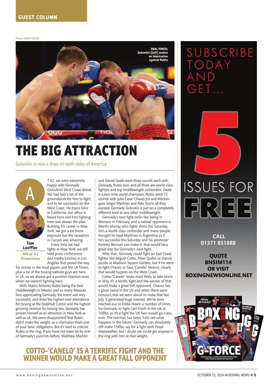 Boxing News Preview Pages