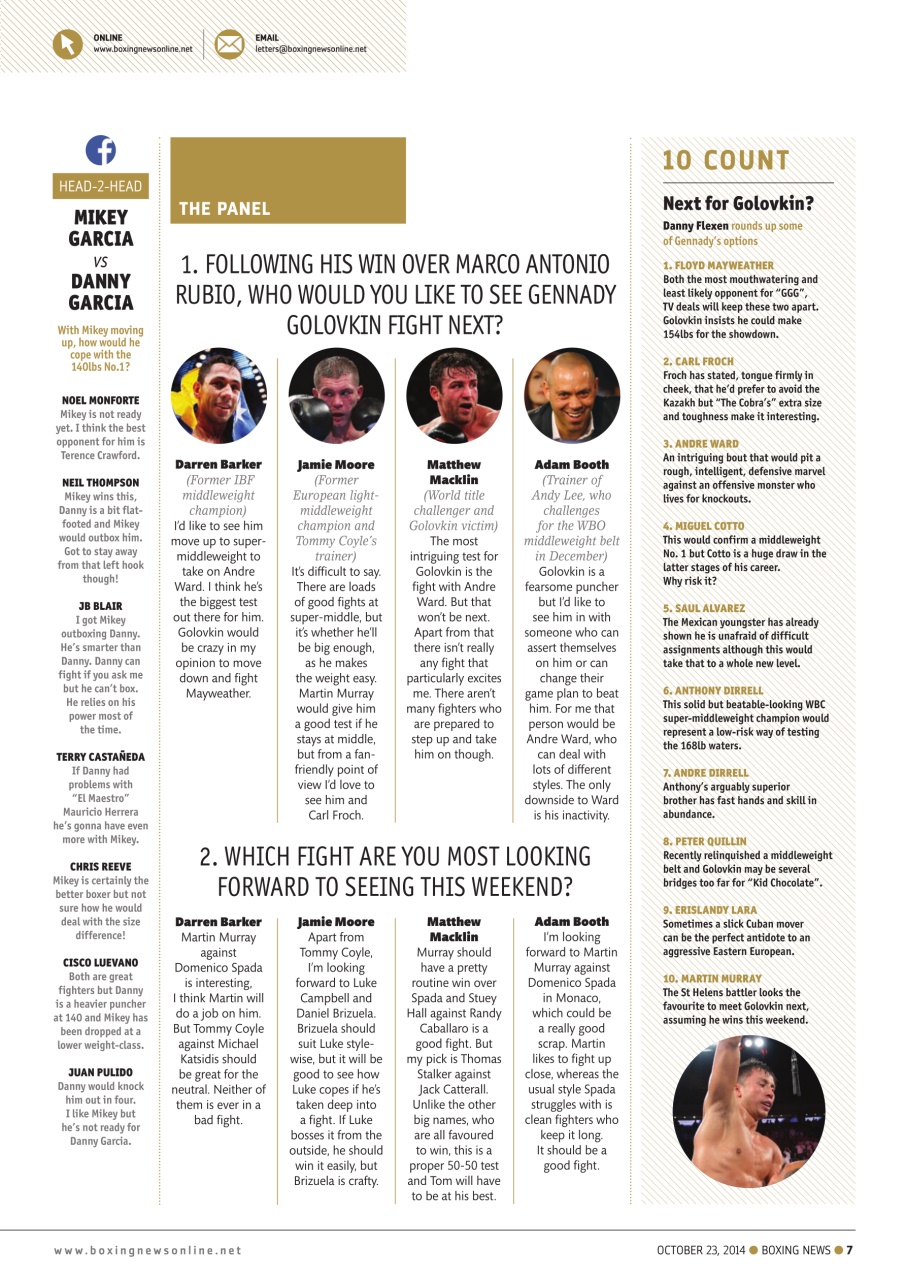 Boxing News Preview Pages