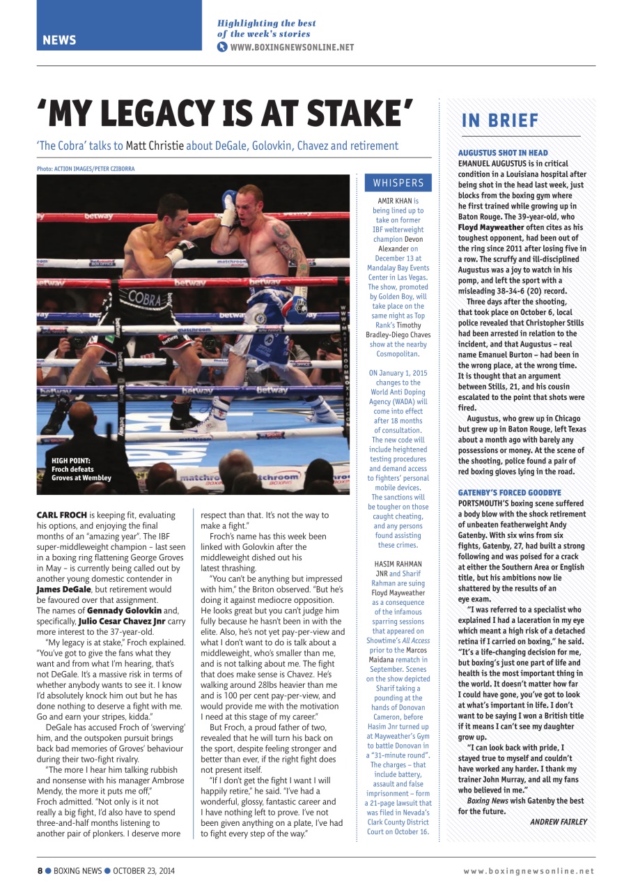 Boxing News Preview Pages