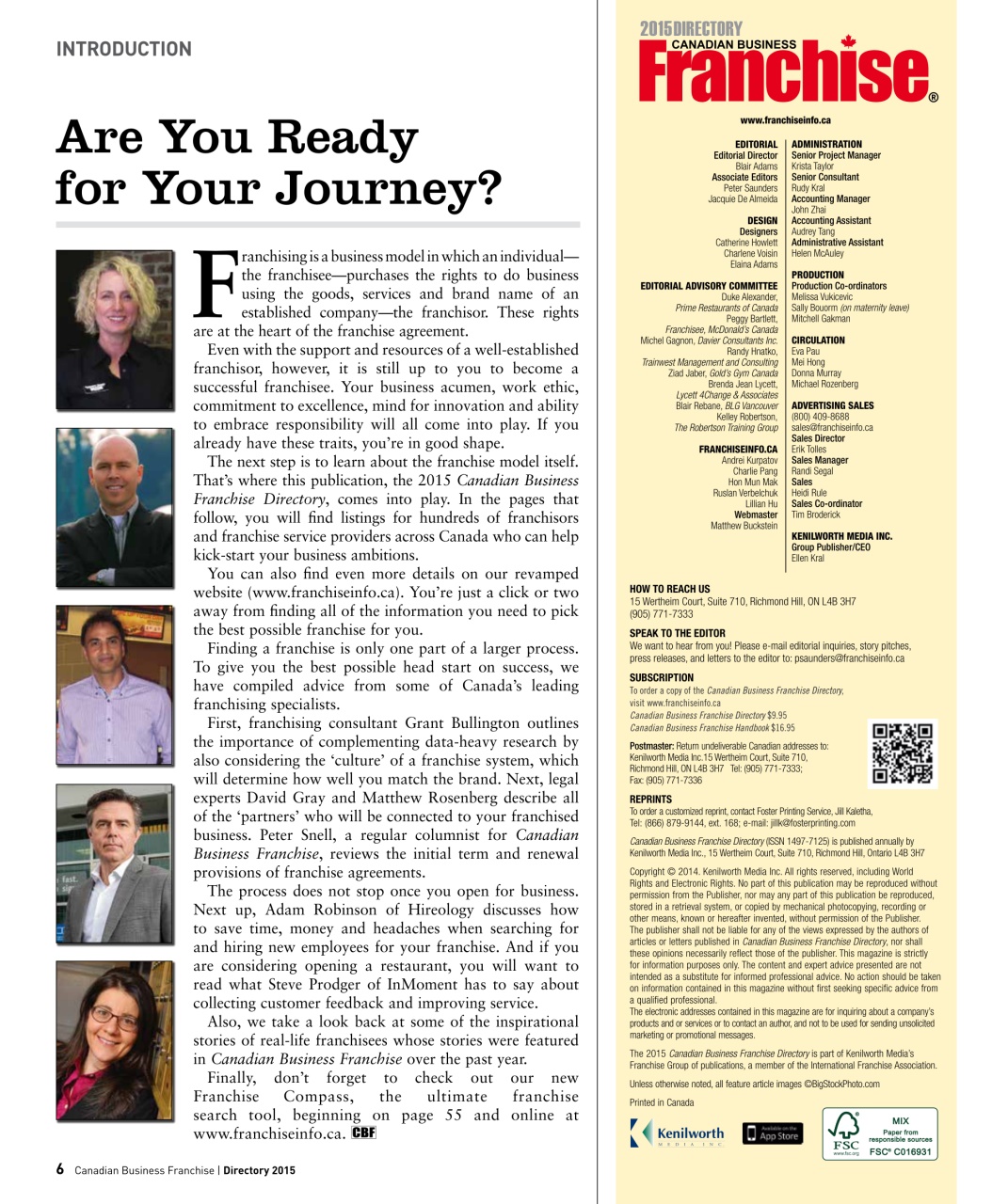 Canadian Business Franchise Preview Pages