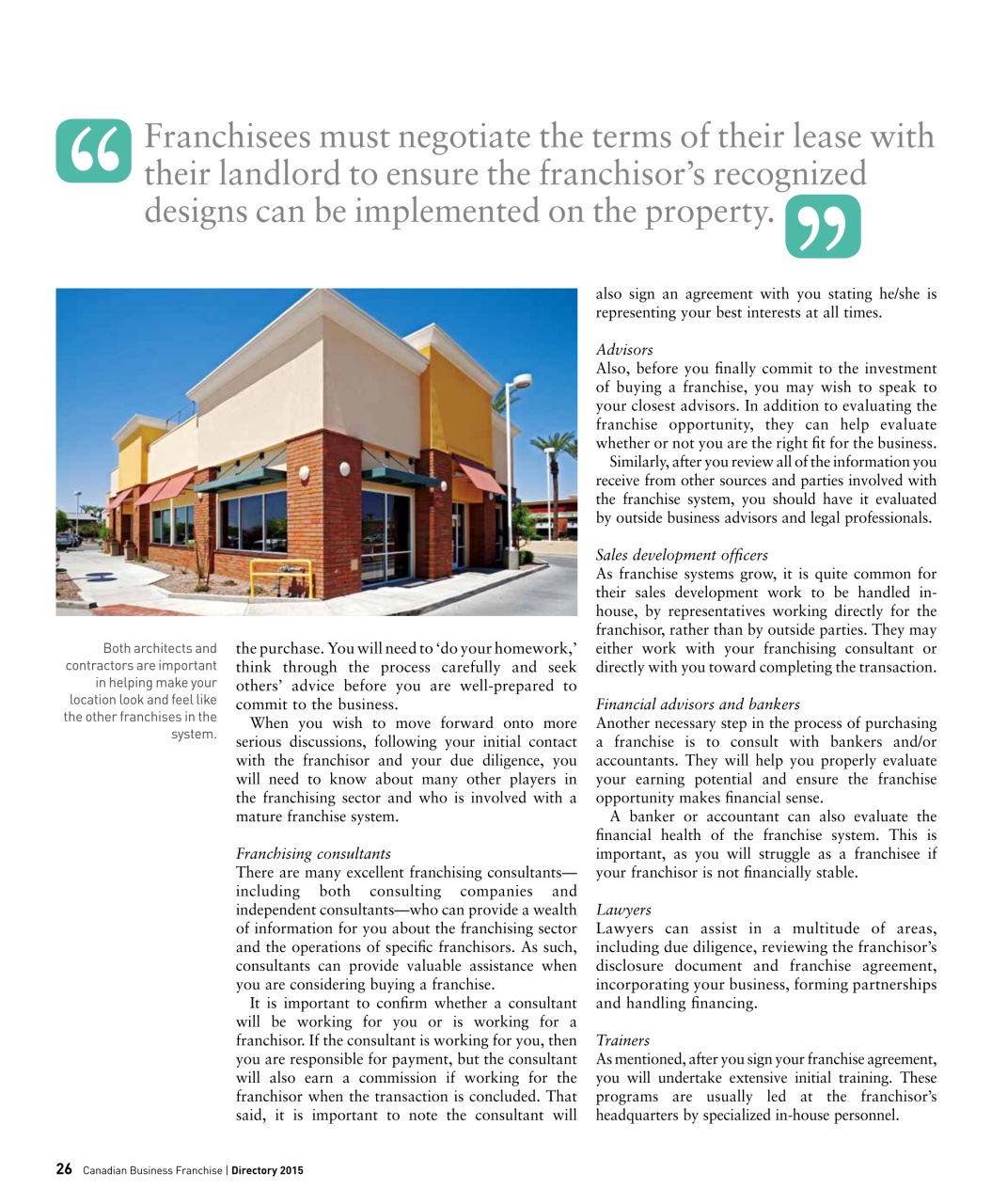 Canadian Business Franchise Preview Pages