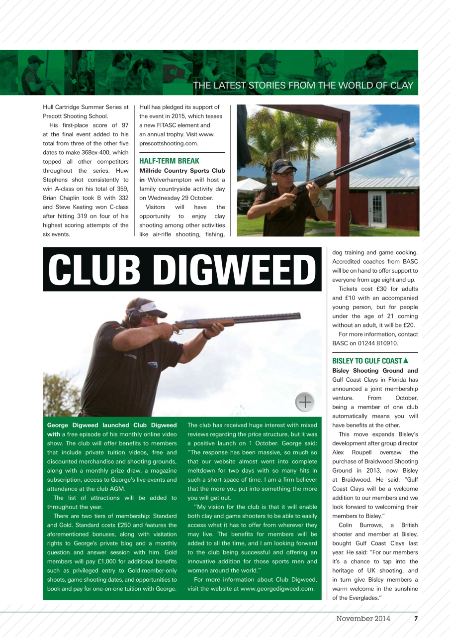 Clay Shooting Preview Pages