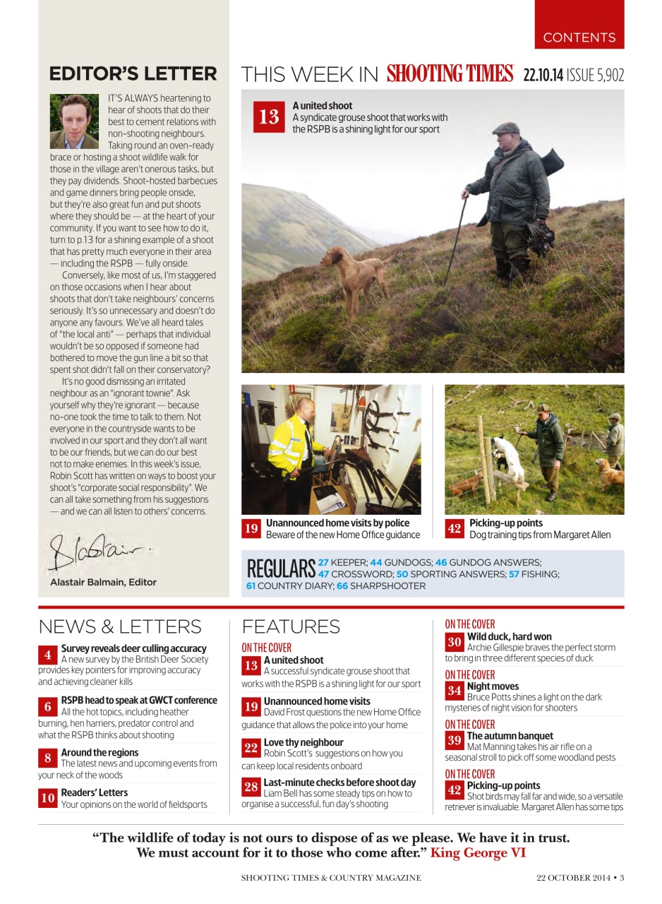 Shooting Times & Country Preview Pages