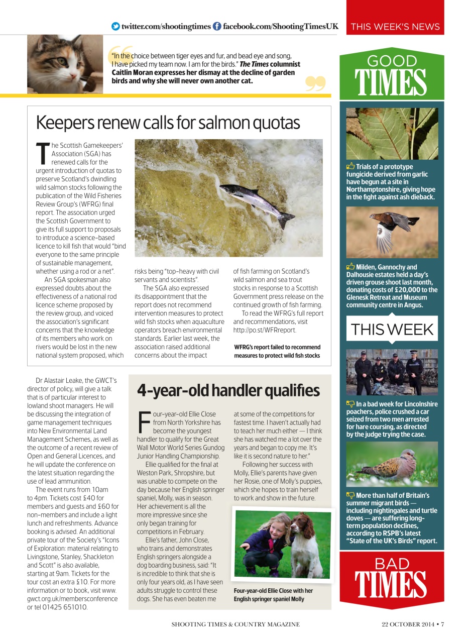 Shooting Times & Country Preview Pages