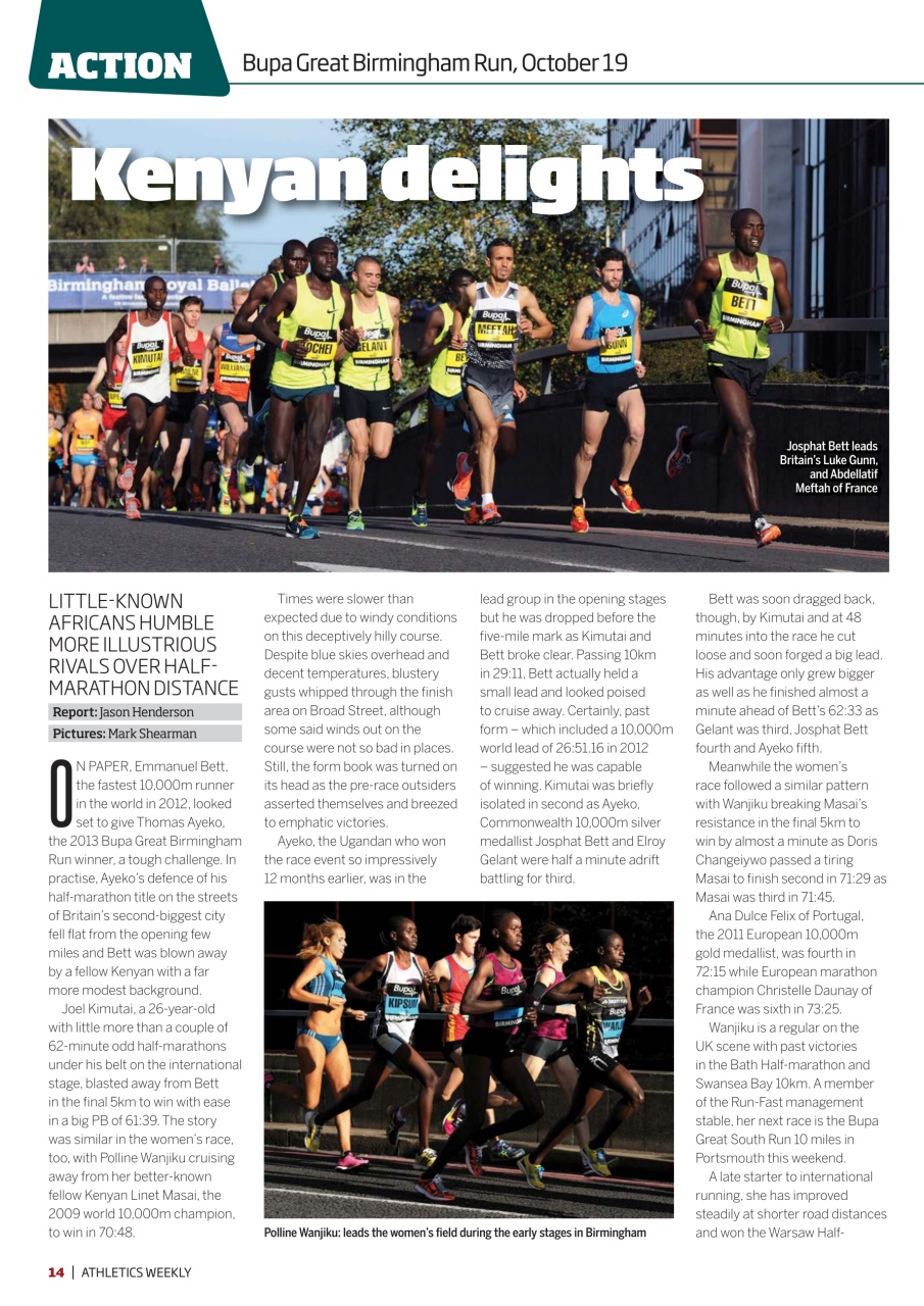 AW – Athletics Weekly Magazine Preview Pages