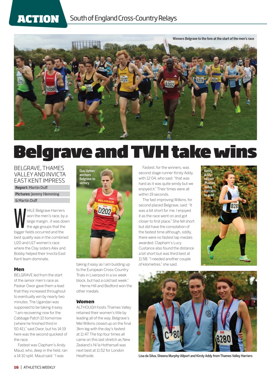 AW – Athletics Weekly Magazine Preview Pages