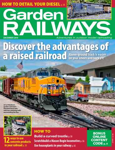 Garden Railways issue December 2014