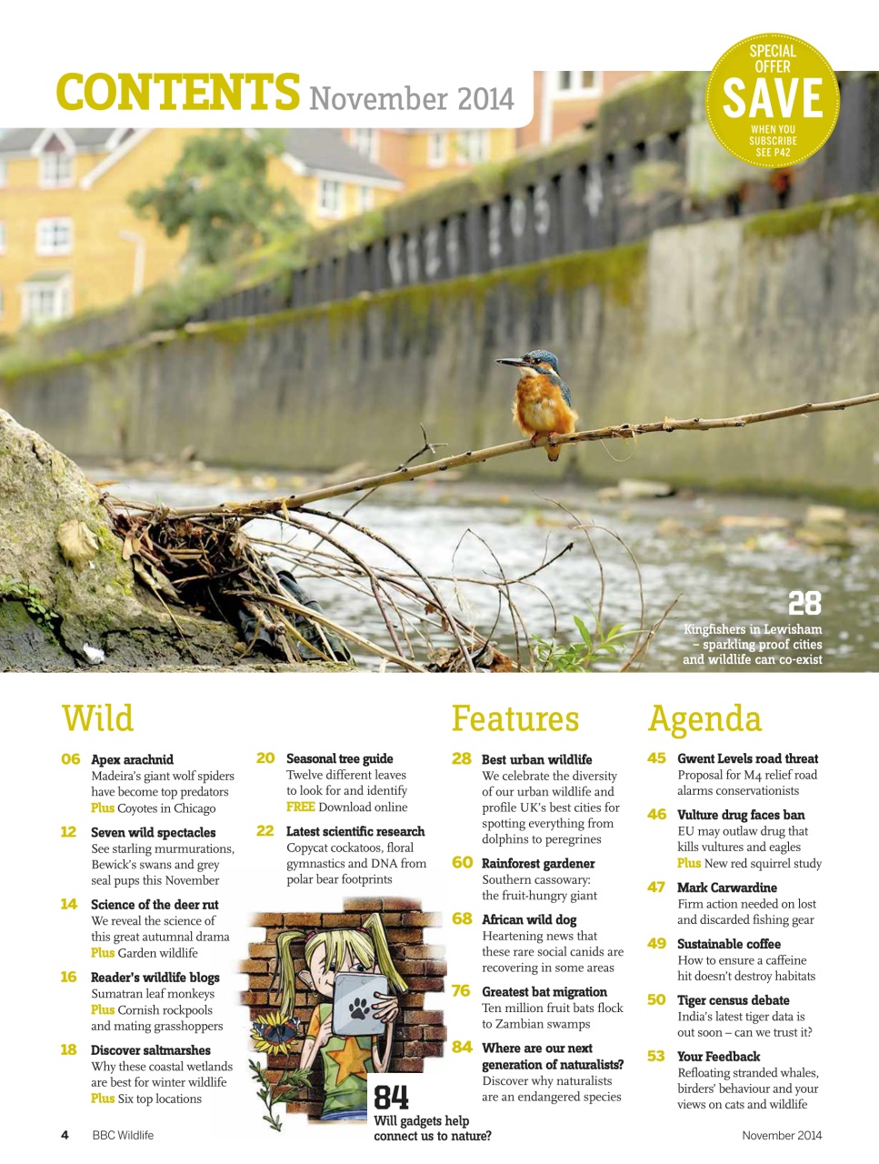 BBC Wildlife Magazine Preview Pages