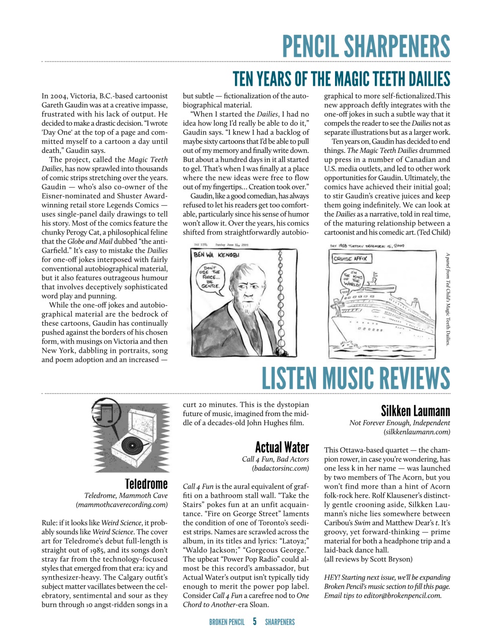 Broken Pencil Preview Pages