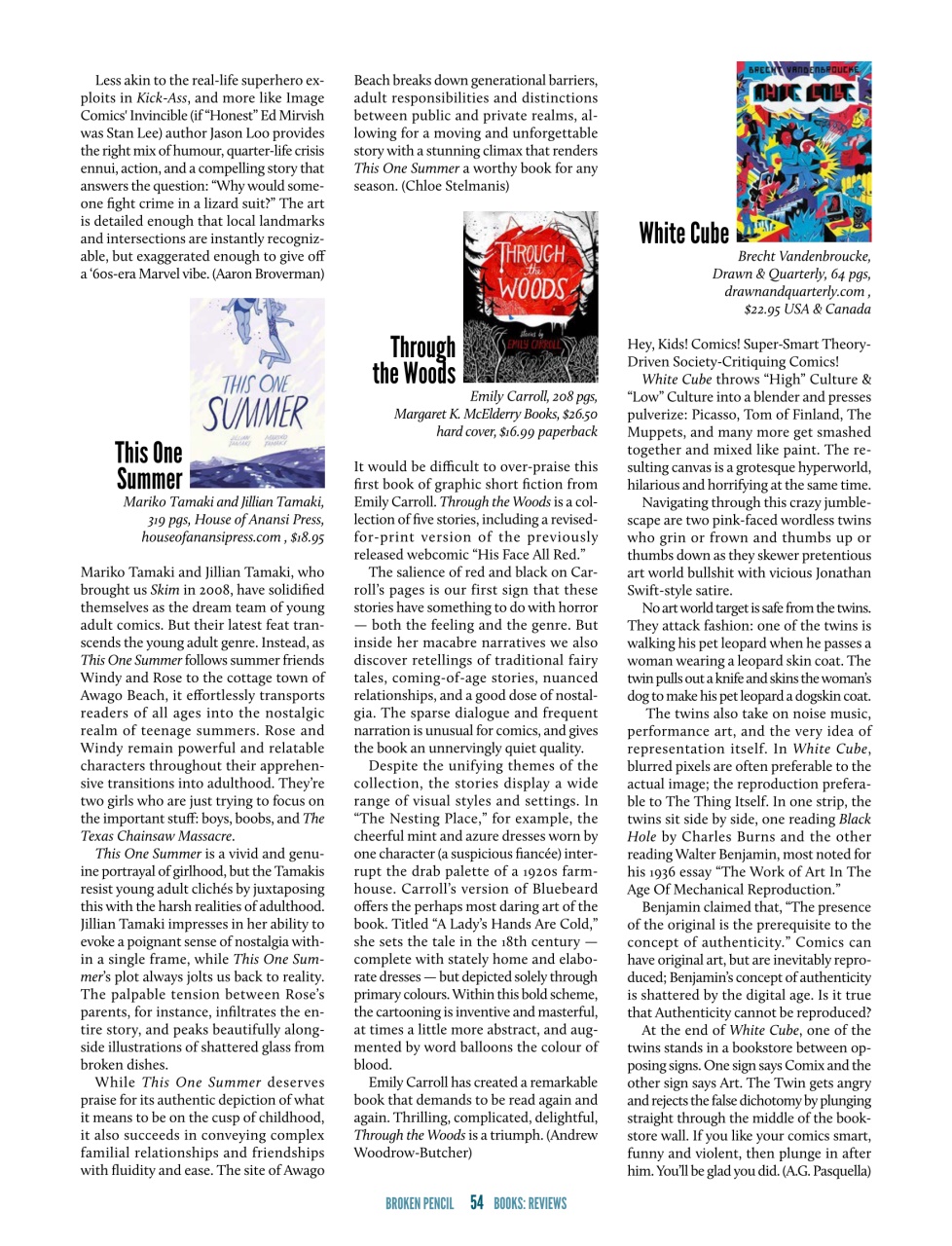 Broken Pencil Preview Pages