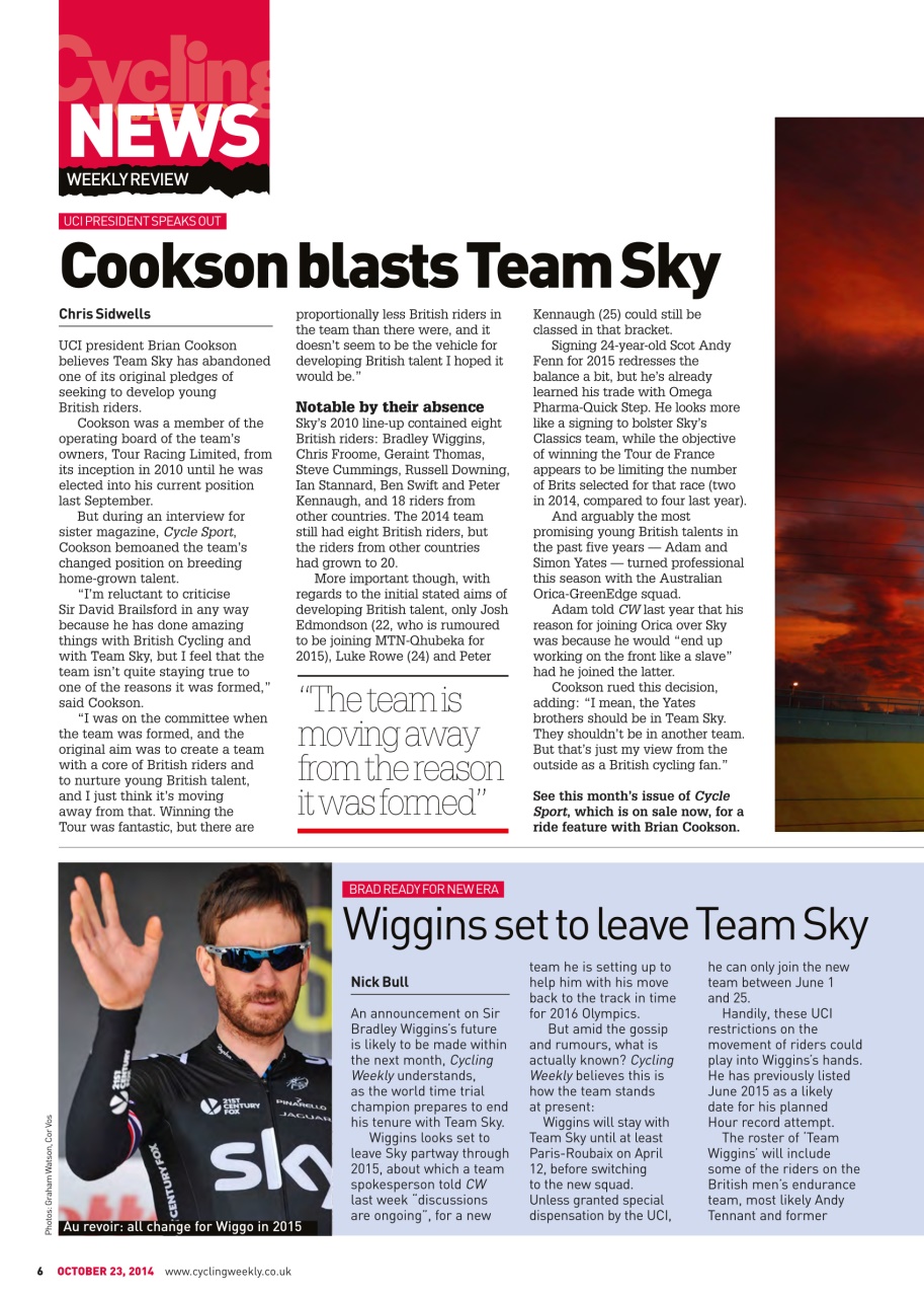 Cycling Weekly Preview Pages