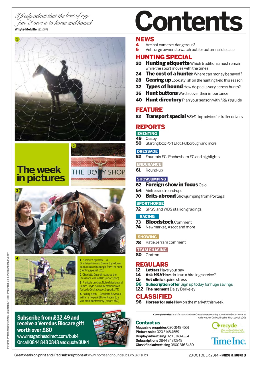 Horse & Hound Preview Pages