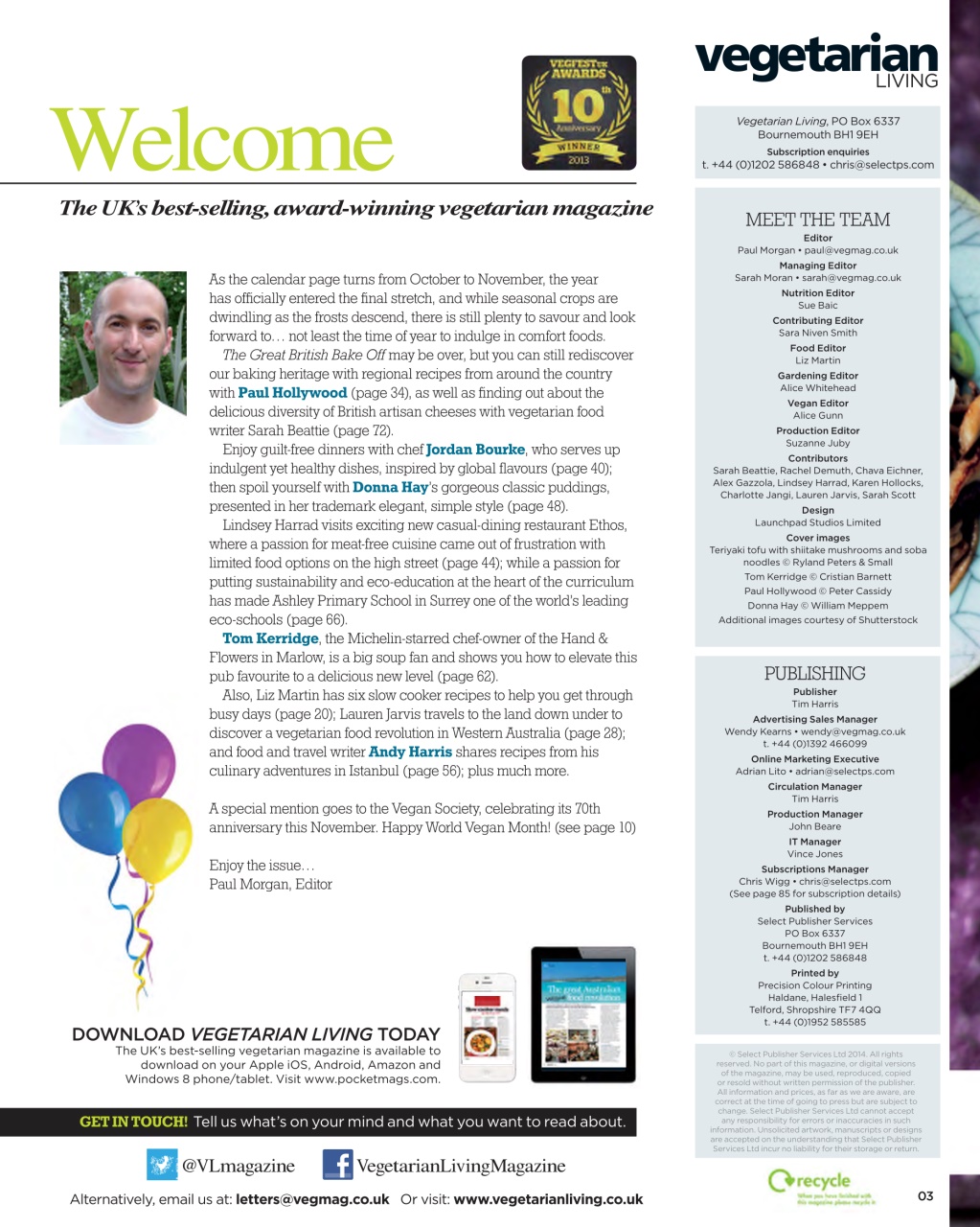 Vegetarian Living Preview Pages
