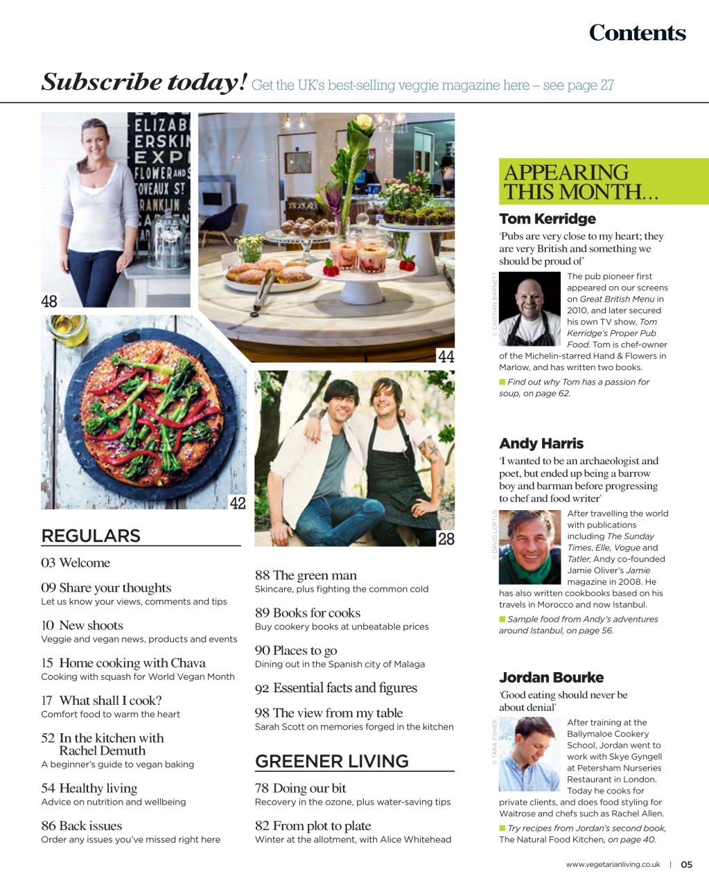 Vegetarian Living Preview Pages