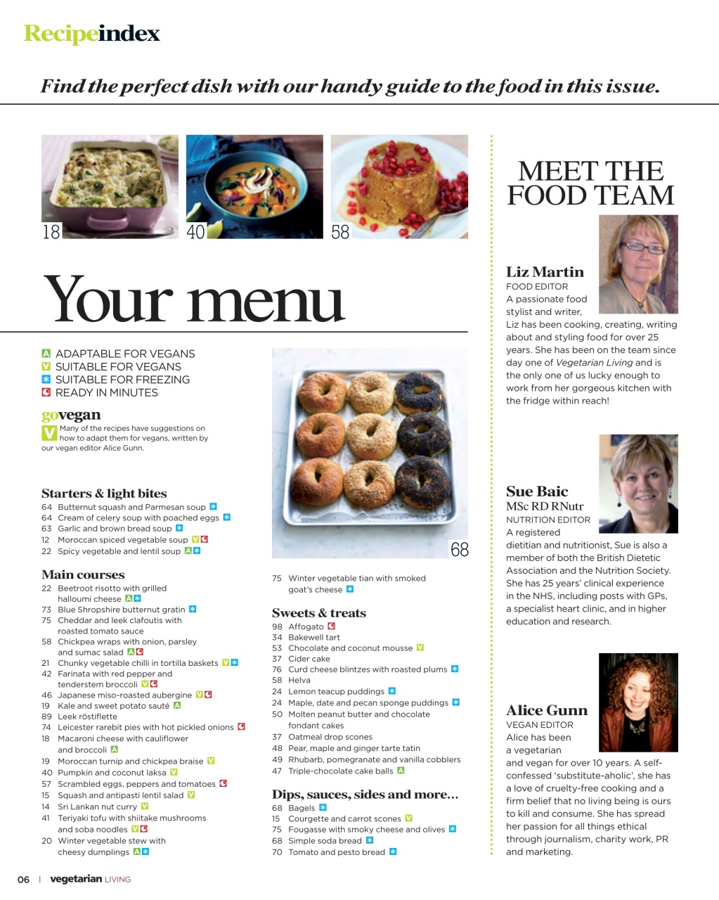 Vegetarian Living Preview Pages