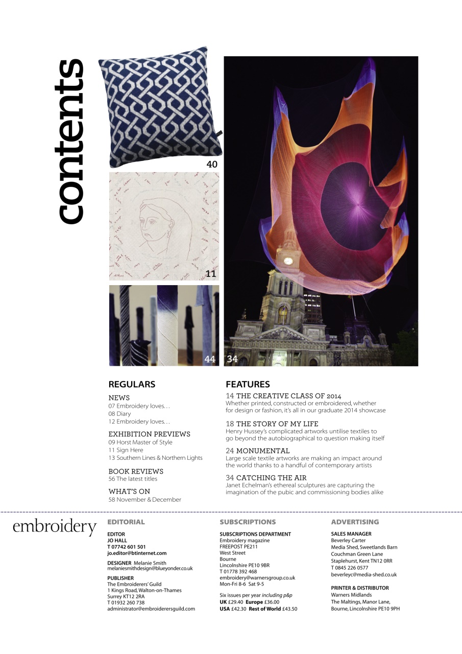 Embroidery Magazine Preview Pages