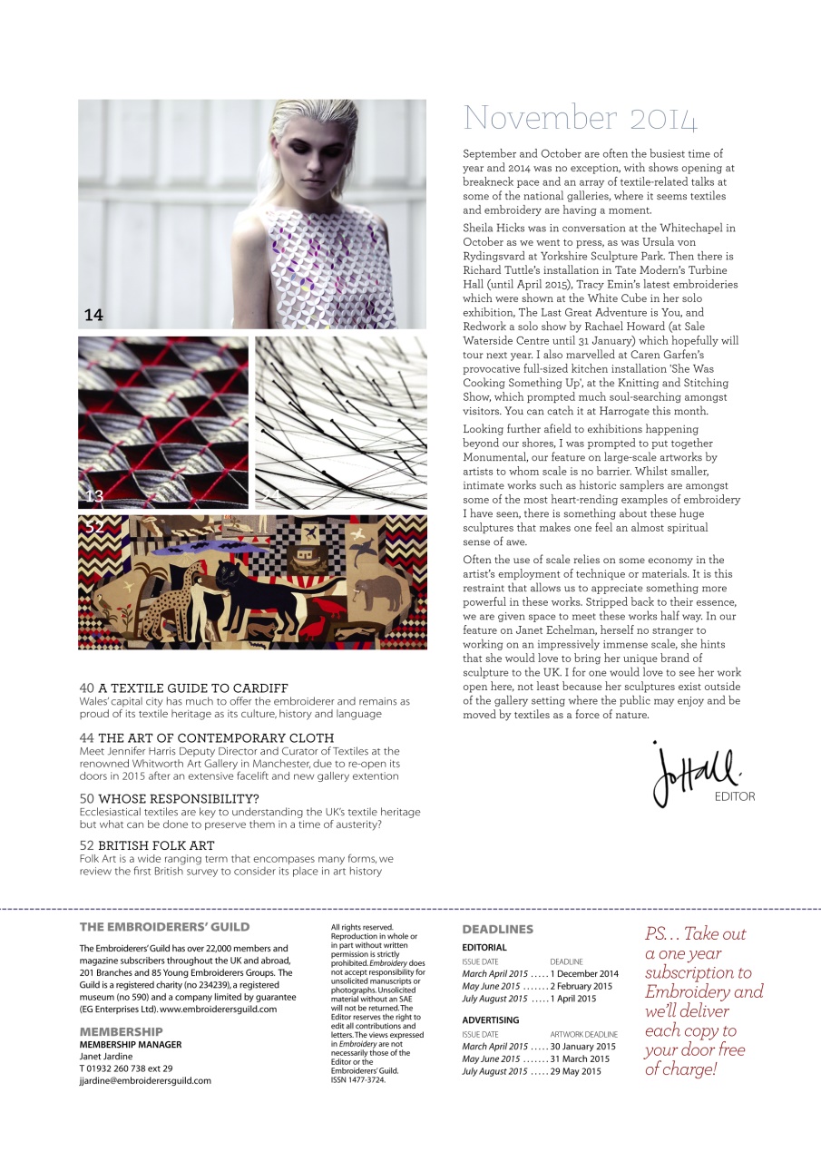 Embroidery Magazine Preview Pages